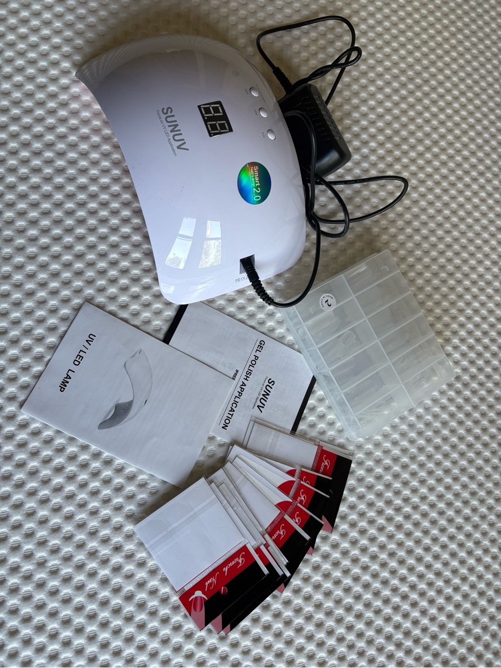 SUNUV White LED UV Nail Lamp – Professional Gel Dryer